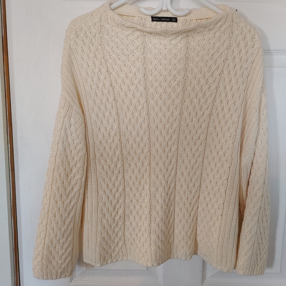 Creme Knot Sweater - Picture 1 of 3